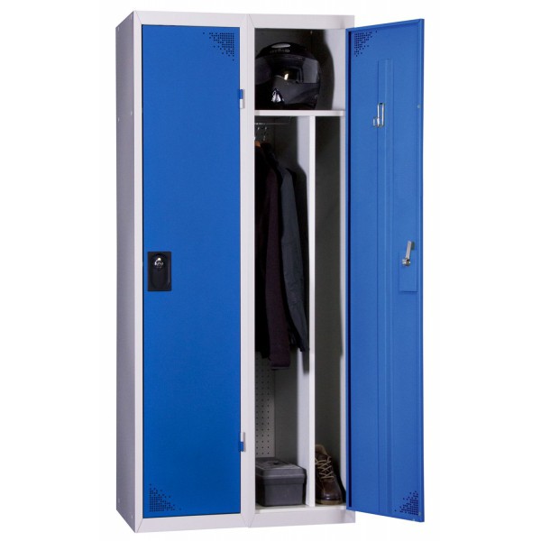 Vestiaire industrie salissante 2 cases monobloc