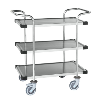 Chariot inox classe C3, 3 plateaux Chariot inox classe C3, 3 plateaux