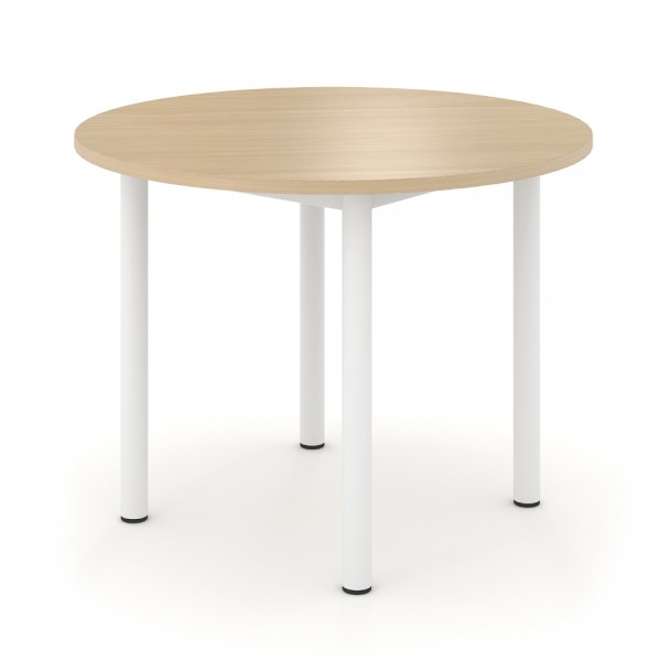 Table de réunion ronde en MDF mélaminé