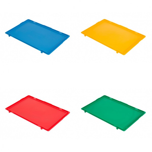 Couvercle pour bac norme europe couleur - 600 x 400 mm