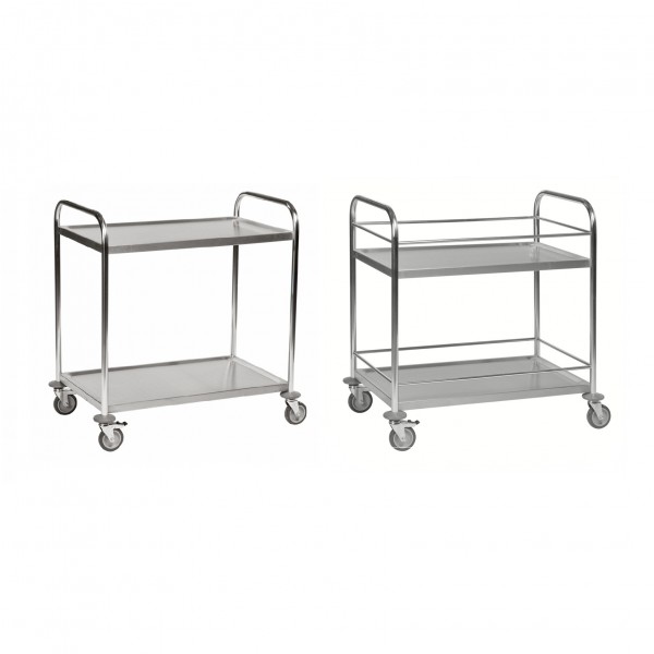 Chariot inox C2 avec 2 tablettes - KONGAMEK