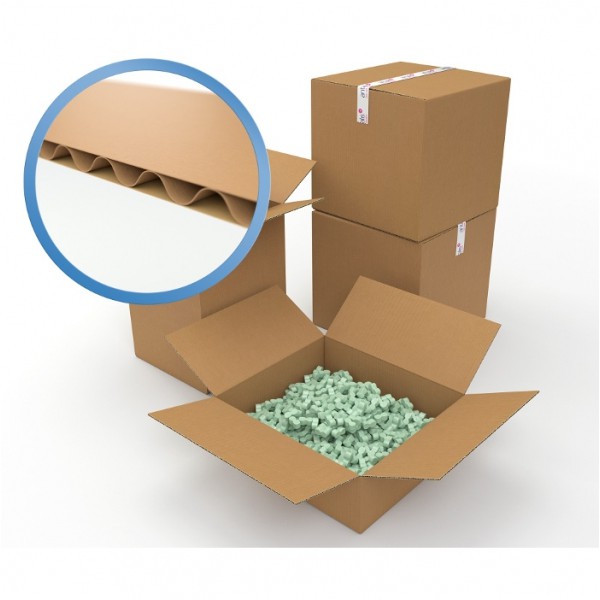 Caisse carton simple cannelure longueur 230 mm