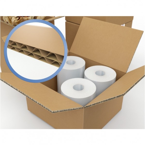 Caisse carton double cannelure longueur 800 mm