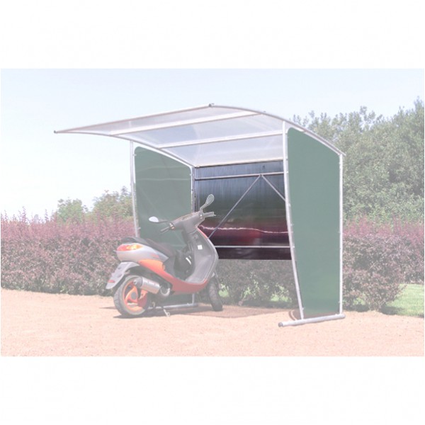 Bardage de fond pour abri 6 v?los extensible ? fond droit