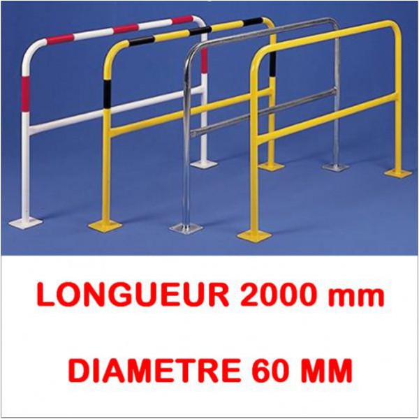 Barrière avec platine longueur 2000 diametre 60 mm