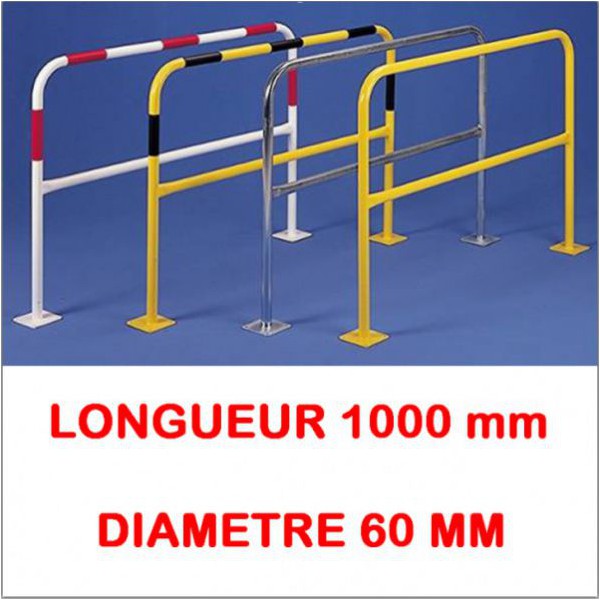 Barrières avec platine longueur 1000 diametre 60 mm