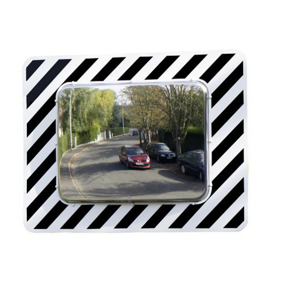 Miroir de route rectangulaire pour usage domaine public