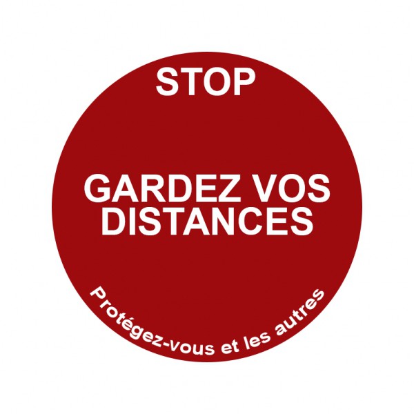 Pictogramme gardez vos distances