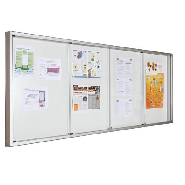 Vitrine multiportes sans séparation