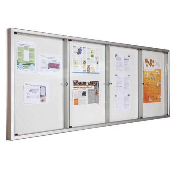 Vitrine d'affichage intérieur multiportes avec séparation