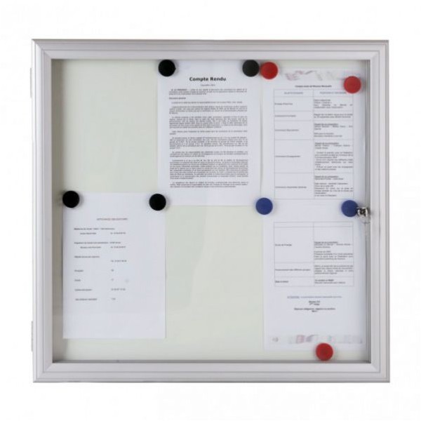 Vitrine fine d exterieur vitre plexi
