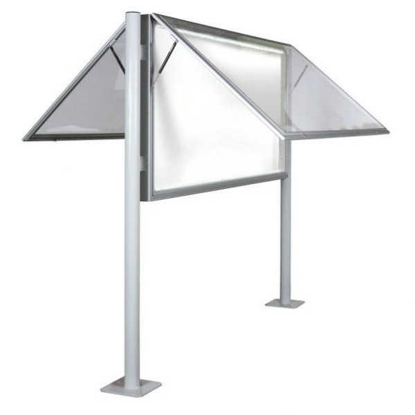 Vitrine exterieure profonde eclairee double vitre plexiglas
