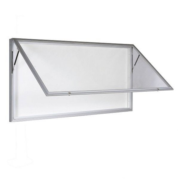 Vitrine exterieure large en vitrage methacrylate