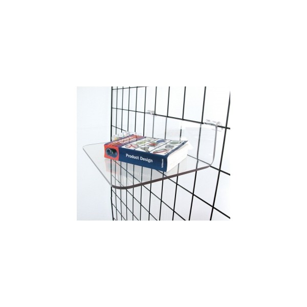 Tablette pour cloison grillagee