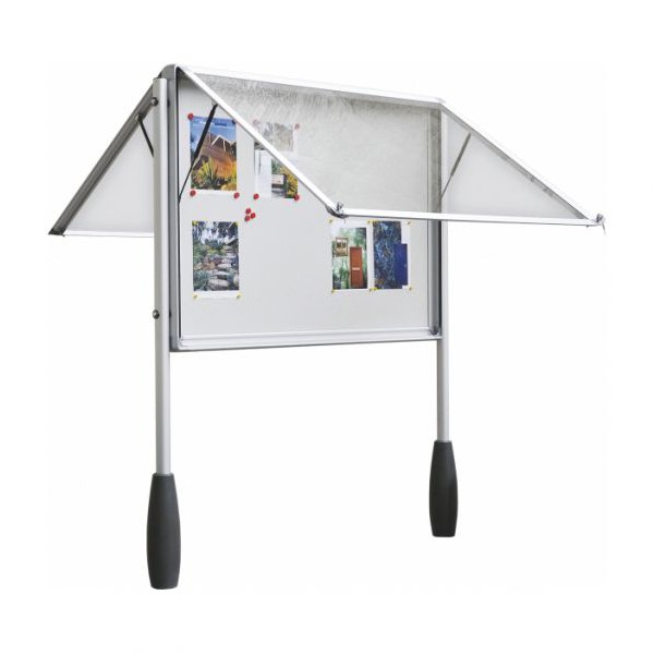 Vitrine d affichage exterieur double face Anodise