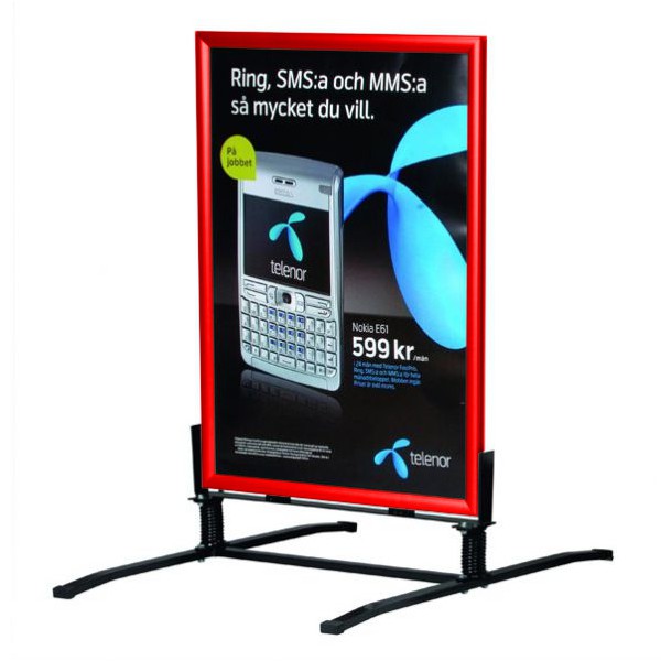 Panneau publicit? pour trottoir - rouge