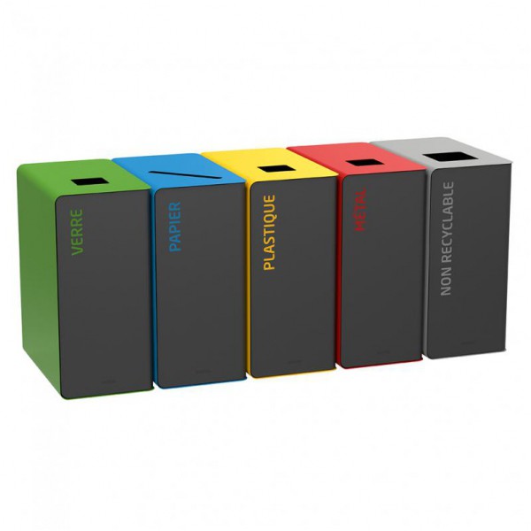 Borne de tri selectif 65 litres