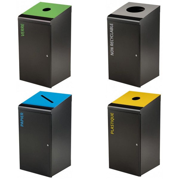 Borne de tri selectif 120 litres - Tripoz