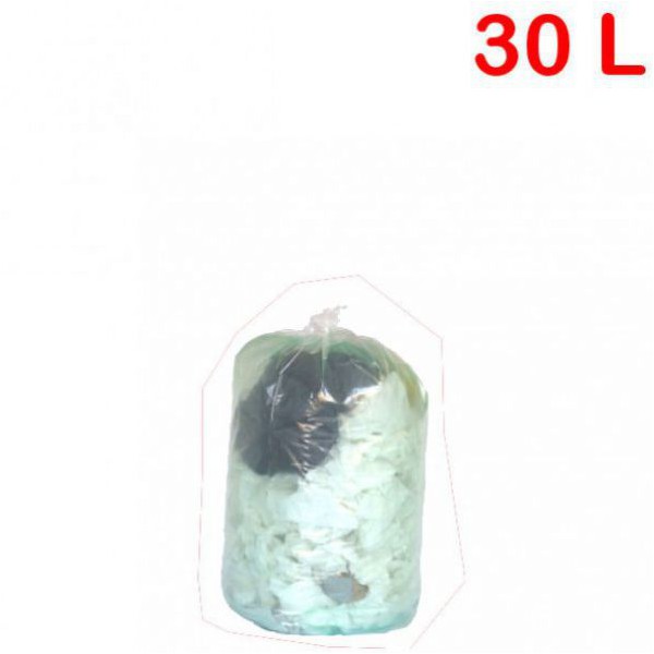 Sac poubelle transparent 30L