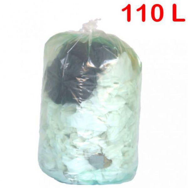 Sac poubelle transparent 110L