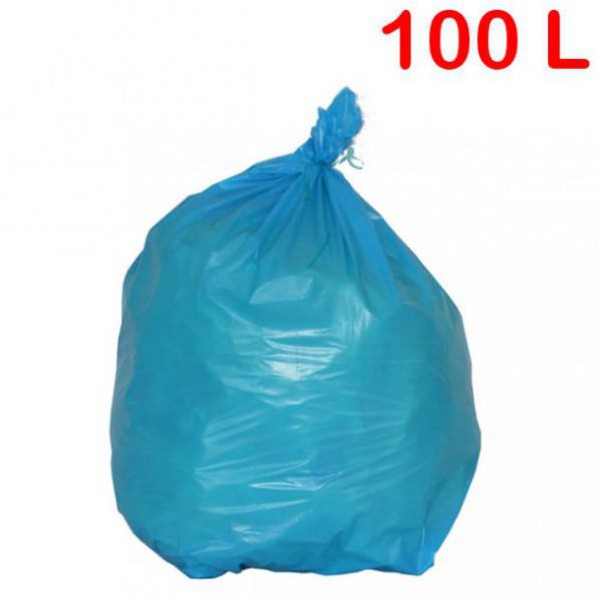 Sac poubelle en couleur pour déchets standards - 100 litres