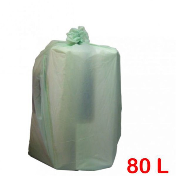 Sac poubelle type 20L lien coulissant vert biodégradable