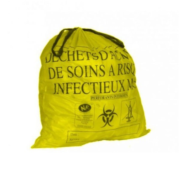 Sacs poubelles DASRI pour déchets infectieux