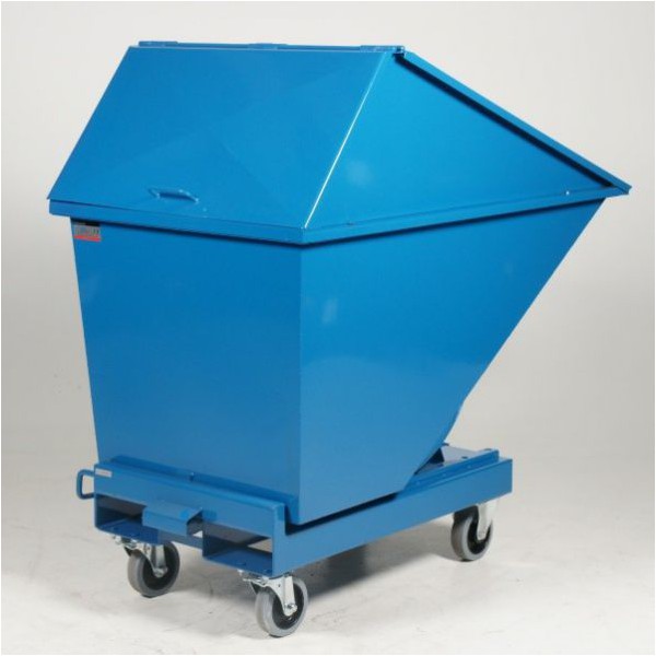 Chariot benne avec couvercle haut 200 a 2700 litres