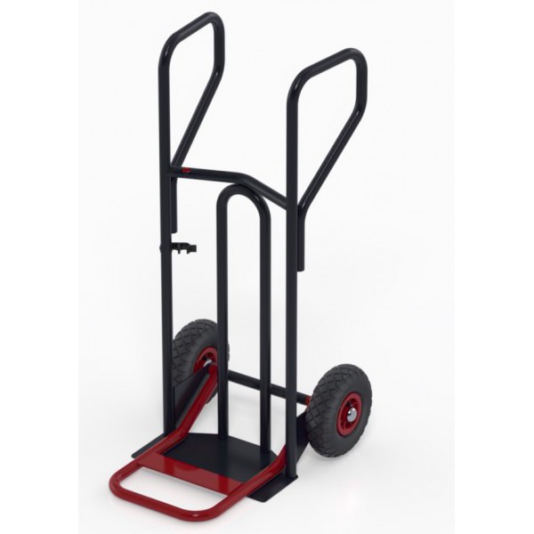 Diable ? poign?es ferm?es et bavette repliable - 400 kg