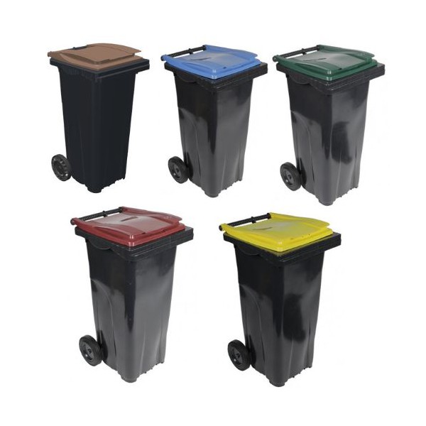 Conteneur poubelle bicolore SULO - 120 litres