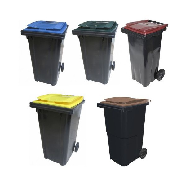 Conteneur poubelle bicolore SULO - 240 litres
