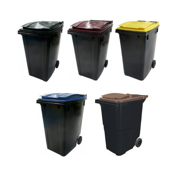Conteneur poubelle bicolore SULO - 360 litres