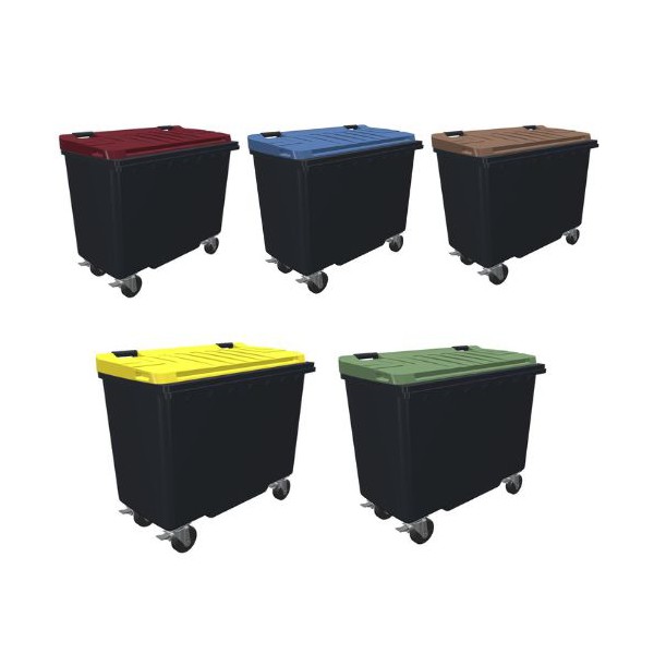Conteneur poubelle bicolore SULO - 500 litres
