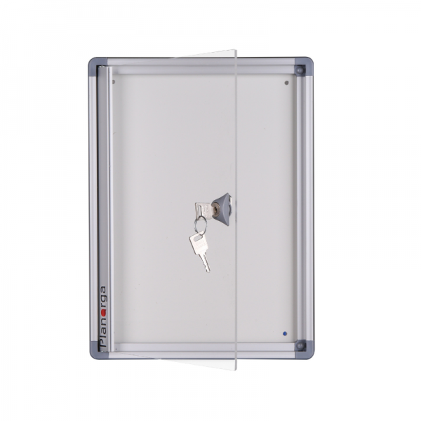 Vitrine d affichage interieur extra plate 27mm d epaisseur fond metal
