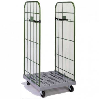 Roll conteneur 2 cotés standard fond plastique h:1907 Roll conteneur 2 cotés standard fond plastique h:1907