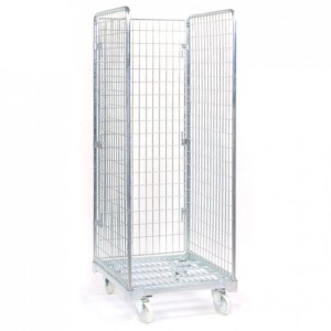 Roll conteneur 3 cotes hauteur 1920 mm petites mailles