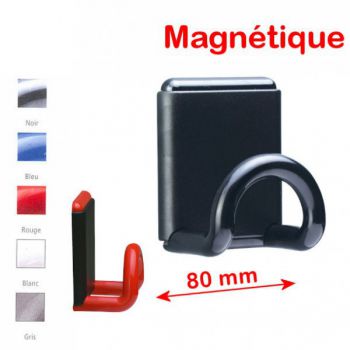 porte manteaux magnétique mural 1 patère couleur - rolléco.fr