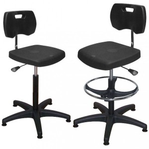 Chaise d'atelier à hauteur réglable - Pratique & Confortable
