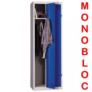 Vestiaire industrie propre monobloc 2 cases