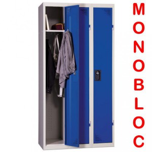 Vestiaire industrie propre monobloc 3 cases