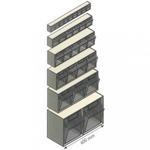 Bloc tiroirs plastique