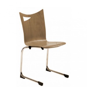Chaise luge à coque bois