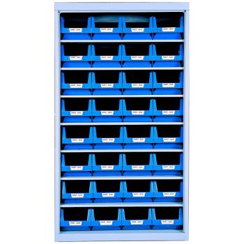 Armoire sans porte avec bacs 10 litres Armoire sans porte avec bacs 10 litres
