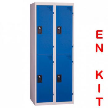 Vestiaire multicases | 4 cases | 2 colonnes | de 400 mm Vestiaire multicases | 4 cases | 2 colonnes | de 400 mm