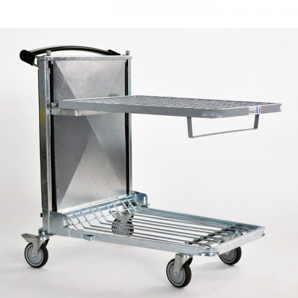 Chariot de mise en rayon a niveau constant