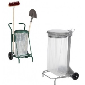 Mobilier urbain, Matériel de collectivités, Bancs de jardin, Extérieur Poubelle  Compost 10 L Organik green - Corbeille tri sélectif