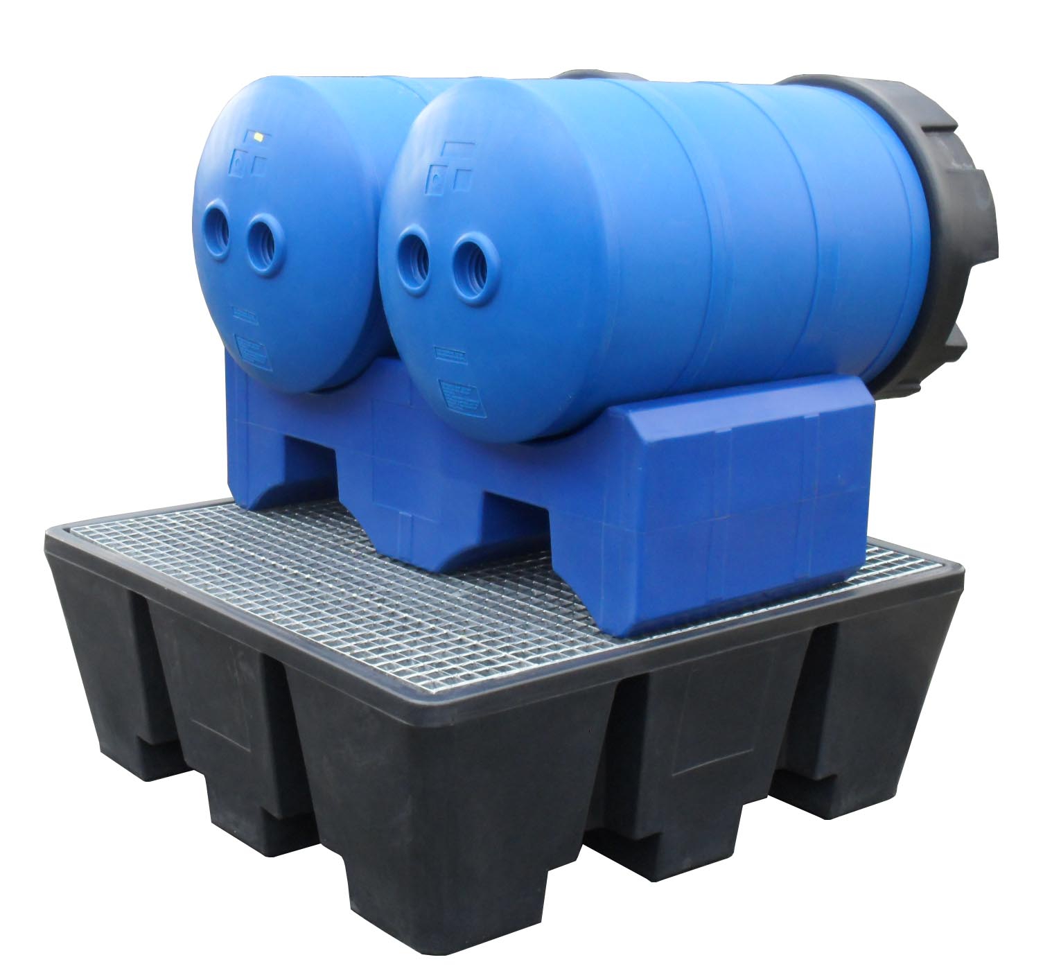 Support double pour 2 fûts de 220 litres