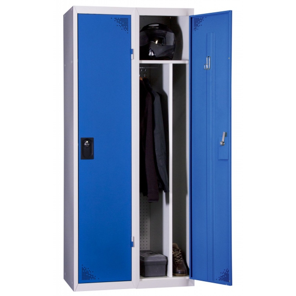 Vestiaire industrie salissante 2 cases monobloc