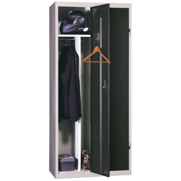 Vestiaire industrie salissante 2 cases monobloc