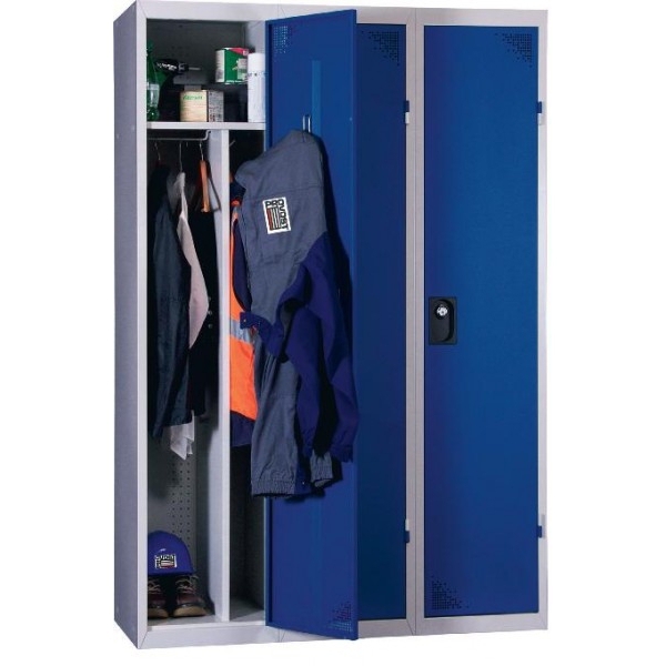 Vestiaire industrie salissante 3 cases monobloc